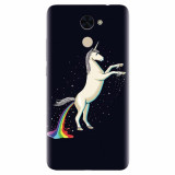 Husa silicon pentru Huawei Enjoy 7 Plus, Unicorn Shitting Rainbows