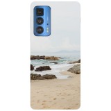 Husa compatibila cu Motorola G51 model Stone beach, Silicon, TPU, Viceversa, Transparent, Carcasa
