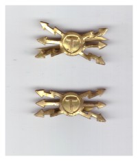 Semne de arma transmisiuni, aurii, ofiter