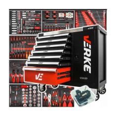 Dulap de scule complet echipat, 306 piese, Verke