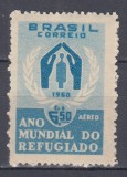 BRAZILIA 1960 ANUL MONDIAL AL REFUGIATILOR MNH, Nestampilat