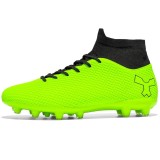 Ghete de fotbal FG MBrands cu glezniera 6.9 pentru teren iarba/sintetic crampoane , verde 43