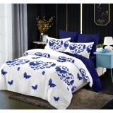 Cumpara ieftin Lenjerie de Pat Bumbac Finet, 6 Piese, Pat Dublu - XIA262