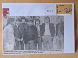 Istoria fotbalului - Suporter - fan zone - echipa de fotbal DINAMO Bucuresti, Orac, Zamfir, Eftimescu, Valentin stanescu, Custov, plic, intreg postal