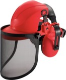 Viziera de protectie cu aparatori auditive Safetyco (Strend Pro), plasa din otel, CE