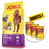 Cumpara ieftin JOSIDOG Adult Sensitive 15 kg + 3 conserve GRATUIT, Josera