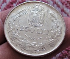 250 lei 1941 ! NSD ~, superb, argint, full luciu foto