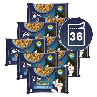 Pockets FELIX Sensations Sauces cod, sardine 36 x 85 g foto