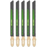 HiKOKI JW20 - Set panze fierastrau pendular tija cu un prag de prindere (T) 100.4 mm lemn taiere dreapta grosiera 5 bucati