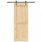 vidaXL Ușă glisantă cu set de feronerie 85x210 cm, lemn masiv de pin 3332738