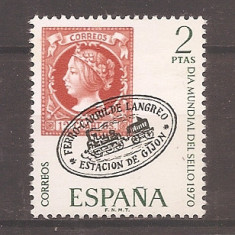 Spania 1970 - 1976 - Ziua Mondială a timbrului, 6 serii, 12 poze, MNH