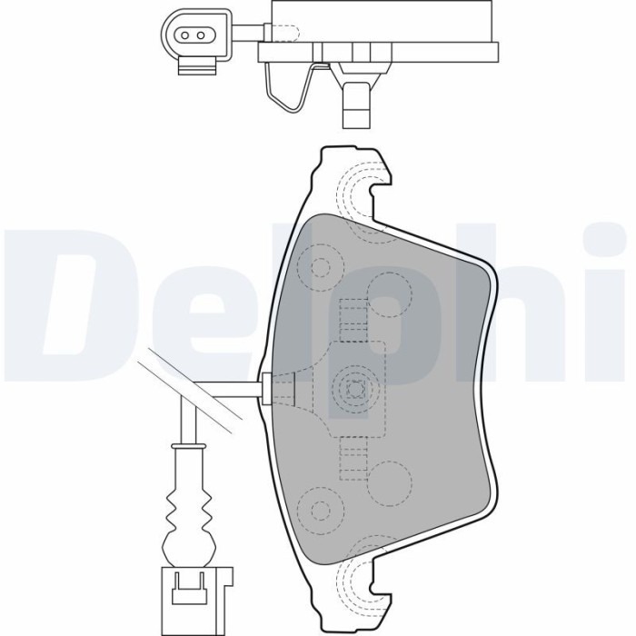 DELPHI LP1913 set placute frana,frana disc