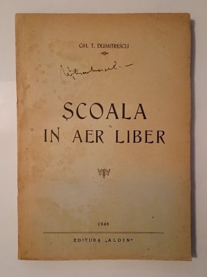 Gh. T. Dumitrescu - Școala &amp;icirc;n aer liber (1946) foto
