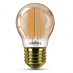 Bec LED Philips, 5 W, P45, 350 Lumeni, 240 V, 2200 K, E27, A+, Dimabil foto