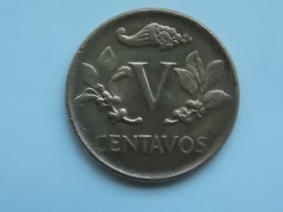 V CENTAVOS 1966 COLUMBIA foto