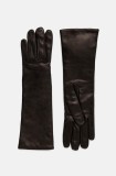 Weekend Max Mara manusi de piele femei, culoarea negru, 2425566035600