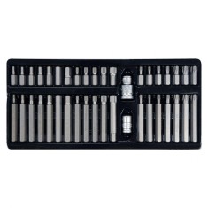Trusa biți torx, hex și spline 40 piese CrV Yato YT-0400