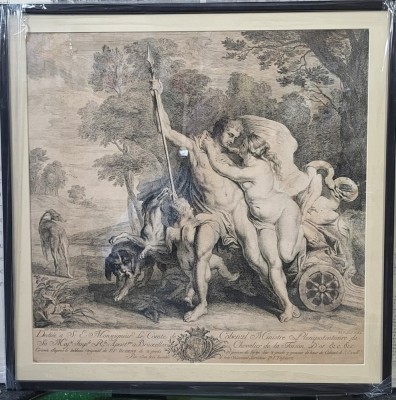 Philip Tassart(1732-1803) / dupa Rubens-Adonis si Venus foto