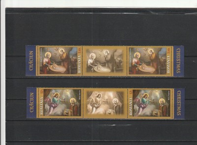 ROMANIA 2023 LP 2443 CRACIUN STRAIF CU VINIETA MNH NESTAMPILAT foto