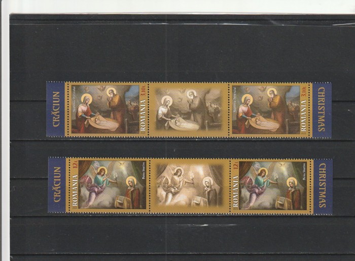 ROMANIA 2023 LP 2443 CRACIUN STRAIF CU VINIETA MNH NESTAMPILAT