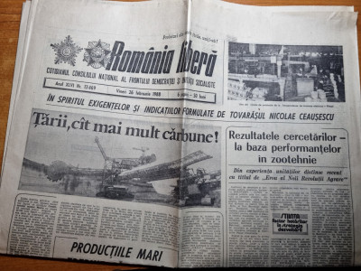 romania libera 26 februarie 1988-articol targoviste,jud. prahova,ploiesti foto