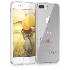 Husa pentru Apple iPhone 8 Plus / iPhone 7 Plus, Silicon, Rose Gold, 39500.17