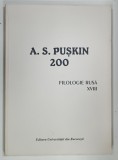 200 , FILOLOGIE RUSA , XVII de A . S . PUSKIN , 2000