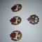 Insigne pionier lot 4 buc, RSR- RPR Tot &Icirc;nainte