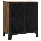 Cumpara ieftin Dulap de depozitare in stil rustic,maro,72x36x82cm,metal si MDF
