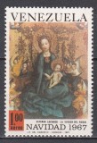 Venezuela 1967 - Crăciun - Pictură de Esteban Lochner, PA, MNH