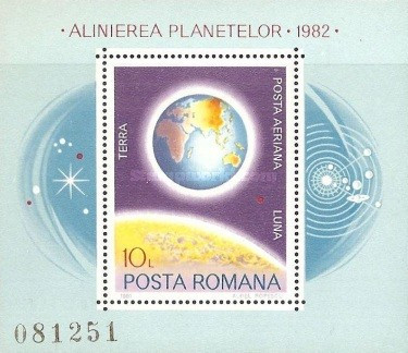 Romania 1981 - Alinierea planetelor bloc neuzat,perfecta stare(z) foto