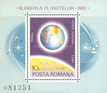 Romania 1981 - Alinierea planetelor bloc neuzat,perfecta stare(z)