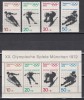 Germania 1971 - Jocurile Olimpice de iarnă - Sapporo, Serie + Colita, MNH, Nestampilat