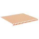 Cumpara ieftin Panza de rezerva copertina, galben si portocaliu, 400x350 cm, poliester