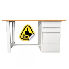 BANC DE LUCRU CU 4 SERTARE L1200, 1200x600x840 mm (LxlxH), blat rezistent MDF, Extra