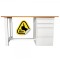 BANC DE LUCRU CU 4 SERTARE L1200, 1200x600x840 mm (LxlxH), blat rezistent MDF, Extra