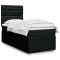 vidaXL Pat box spring cu saltea, negru, 90x190 cm, textil 3294220