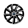 Set 4 Capace Roti potrivite jantelor de 15 inch, pentru Ford, model Stig Extra Black &amp; White, Autohelix MSA