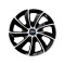Set 4 Capace Roti potrivite jantelor de 15 inch, pentru Ford, model Stig Extra Black &amp; White