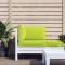 vidaXL Perne pentru canapea din paleți, 3 buc., verde aprins, textil 315075