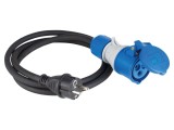 Prelungitor Alimentare AS SCHWABE 3G2,5mm&sup2; 1,5m Negru 1 Priză Cod 61406
