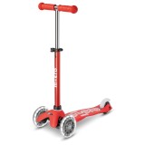 Trotinetă MICRO Mini DeLuxe LED red