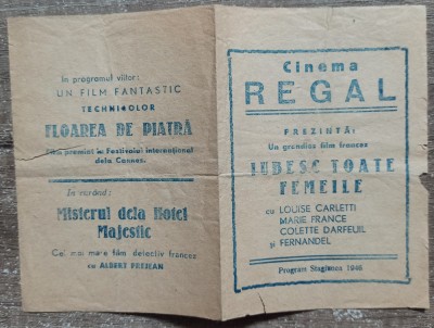 Program Cinema Regal 1946 foto