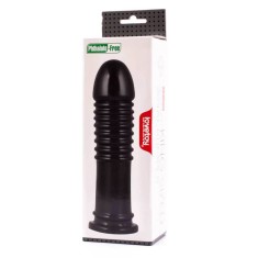 King-Sized Bumper - Dildo anal, negru, 22.5 cm