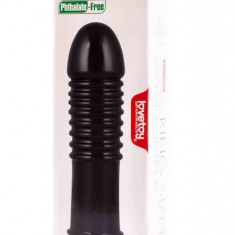 King-Sized Bumper - Dildo anal, negru, 22.5 cm