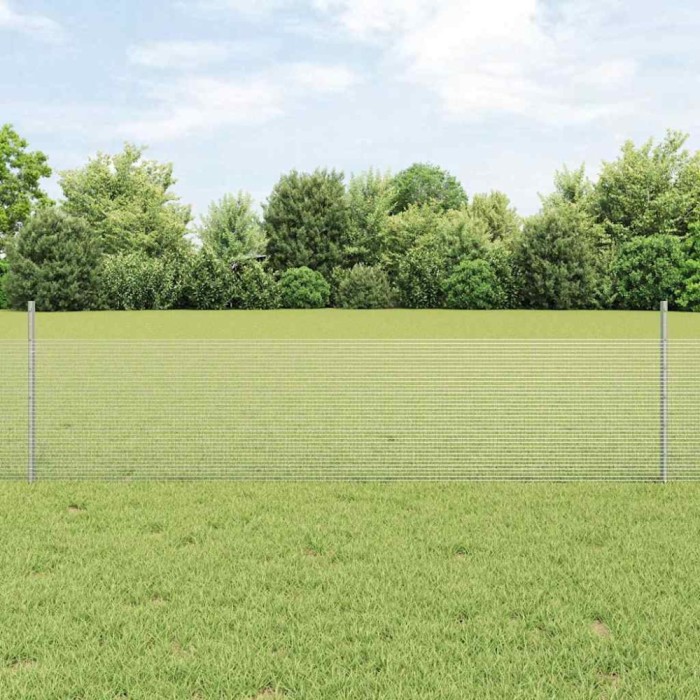 Set de Gard Set de 2 Oțel Galvanizat 10 x 0.5 m Rezistent