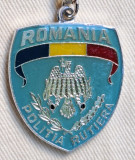 POLITIA RUTIERA - ROMANIA, breloc rar