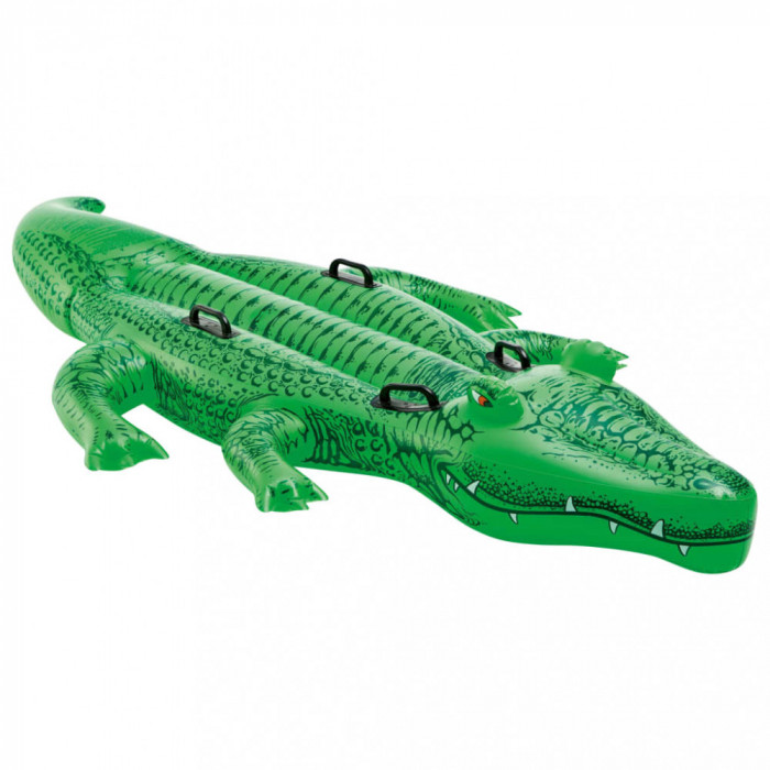 Intex Jucărie de piscină crocodil gigant ride-on, 203x114 cm