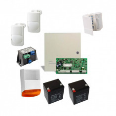 Kit alarma la efractie DSC cu sirena exterioara KIT1616EXT-BS1-OPT