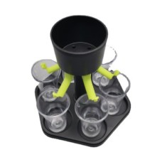 Divizor Hexagonal de vin, Flippy, 6 Pahare, Set Complet cu Ambalaj si Cutie
